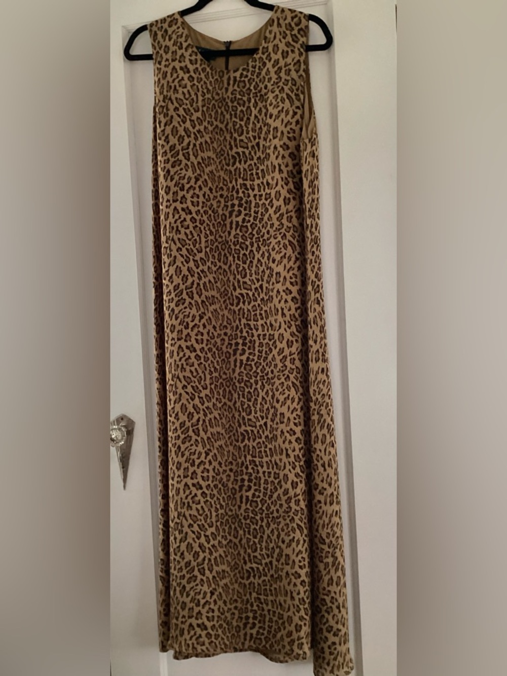 Ralph Lauren Leopard-Print Midi Dress in Tan and Black